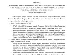 Penerimaan Siswa Baru Telah selesei