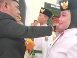 Dadang Sudrajat.S Sos,.MM,.M.Si Kukukhkan Paskibra Yang Akan Mengibarkan duplikat Merah Putih