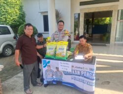 Polsek Cikupa Dukung Gerakan Pangan Murah Polresta Tangerang di Desa Talaga