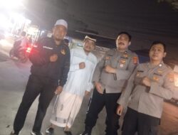 Personil Polsek Kronjo Melaksanakan PAM Haul Syekh Abdul Qodir Al-Jaelani ke-67 di Pasar Kemis Tangerang