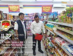 Pantau Harga Beras, Unit Krimsus Polresta Tangerang Tinjau Pasar Tradisional dan Ritel